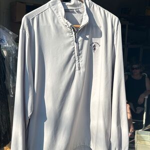 Ashworth White Half-Zip Windbreaker